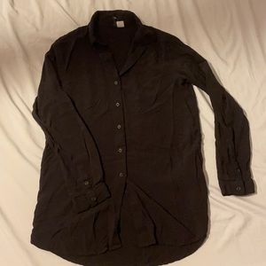 Black button down dress shirt by divided